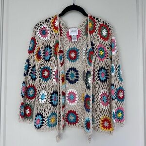 Le Lis Crochet Cardigan S/M